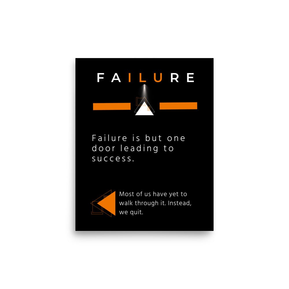 Failure Motivational Poster - Motivational Wonders