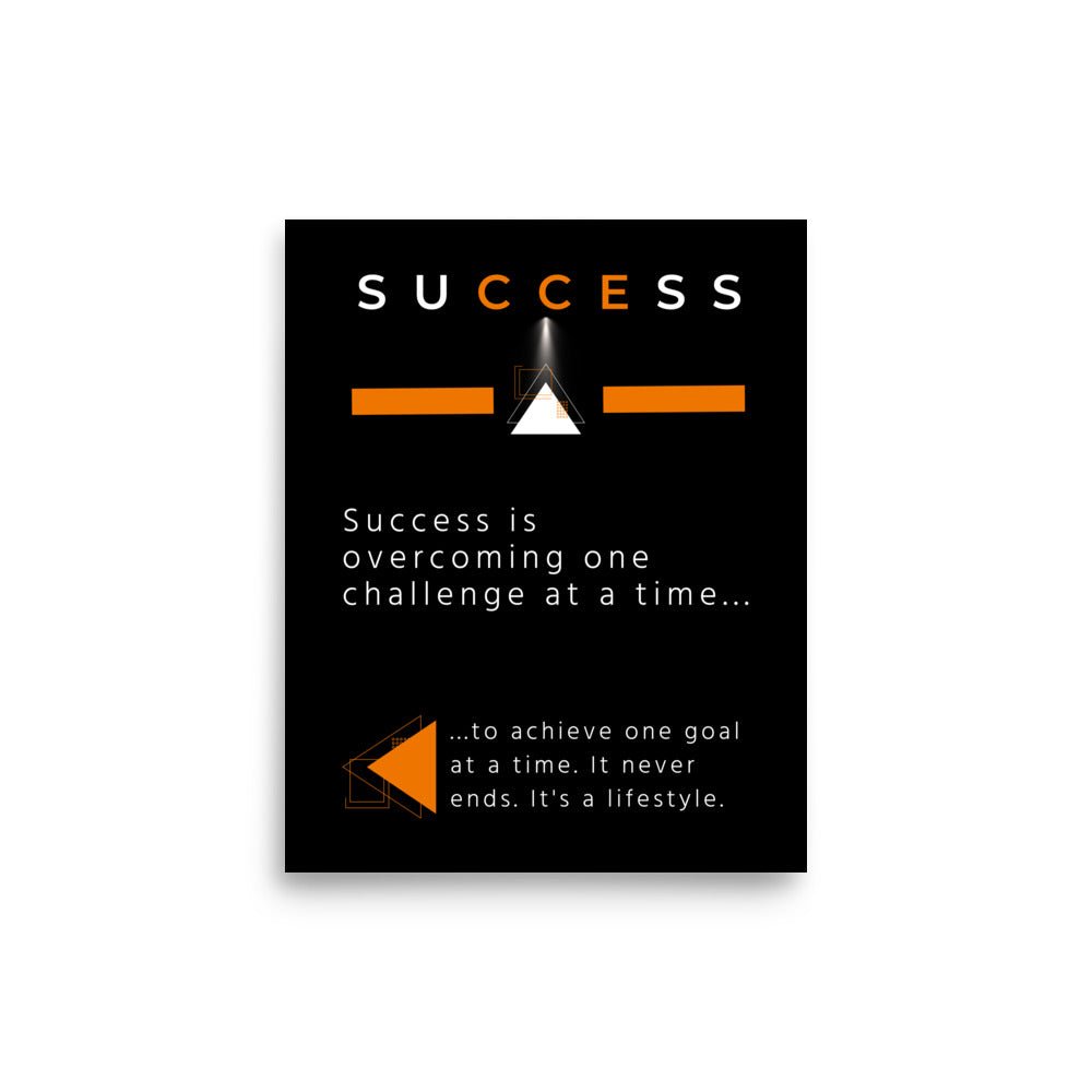 Success Motivational Poster - Motivational Wonders