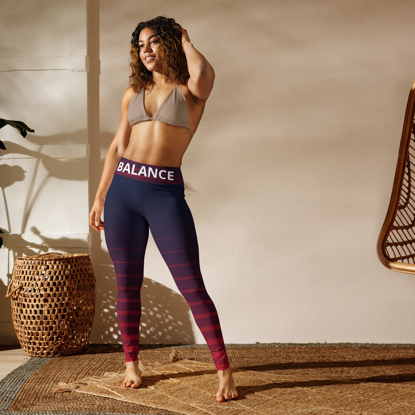 "INSPIFLEX" Yoga Leggings (BALANCE) - Motivational Wonders LLC