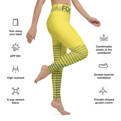 "INSPIFLEX" Yoga Leggings (FOCUS) - Motivational Wonders LLC