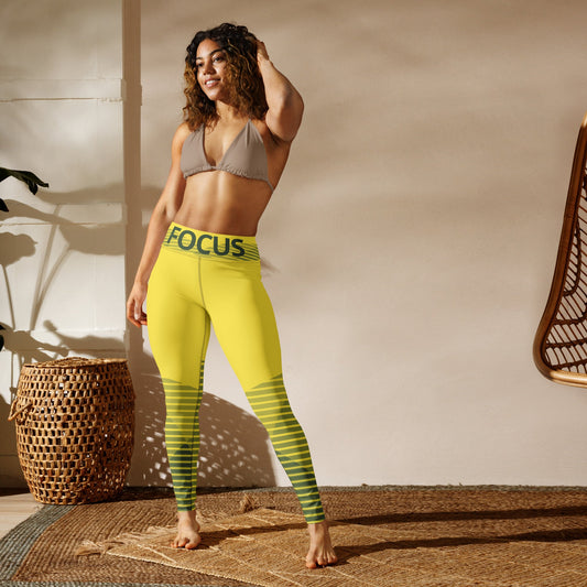 "INSPIFLEX" Yoga Leggings (FOCUS) - Motivational Wonders LLC