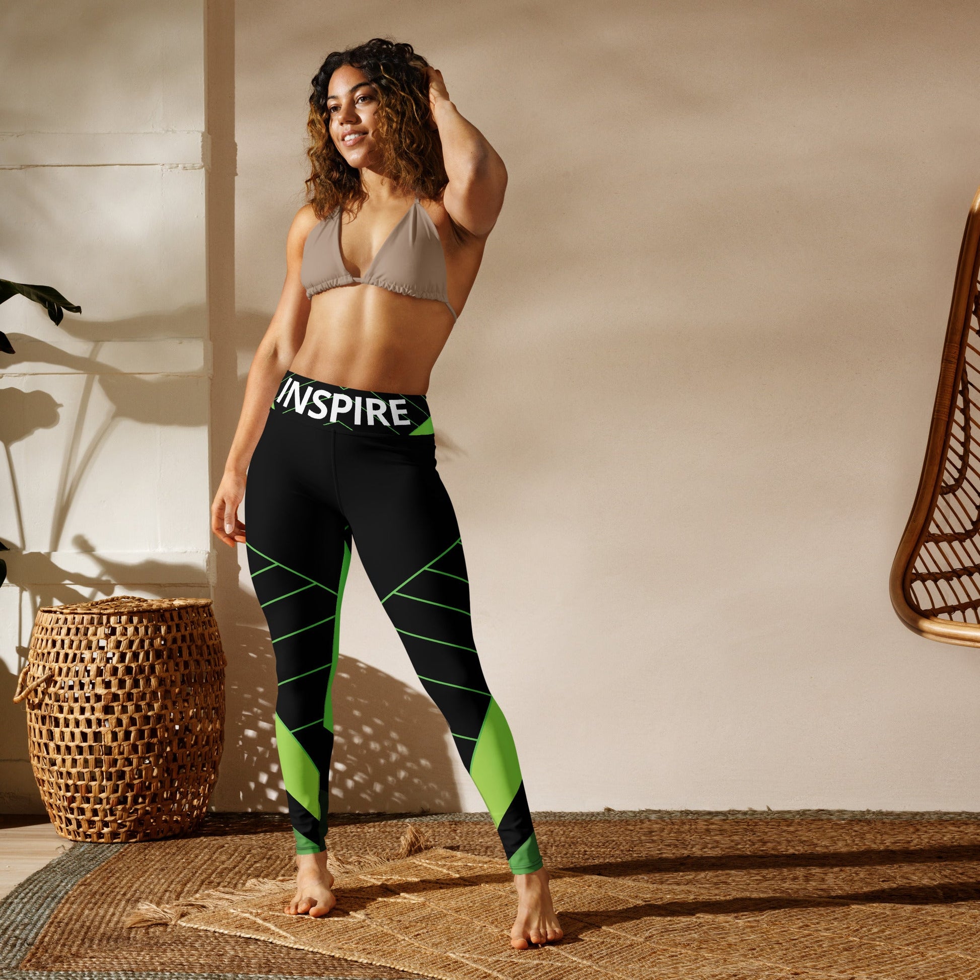 "INSPIFLEX" Yoga Leggings (INSPIRE) - Motivational Wonders LLC