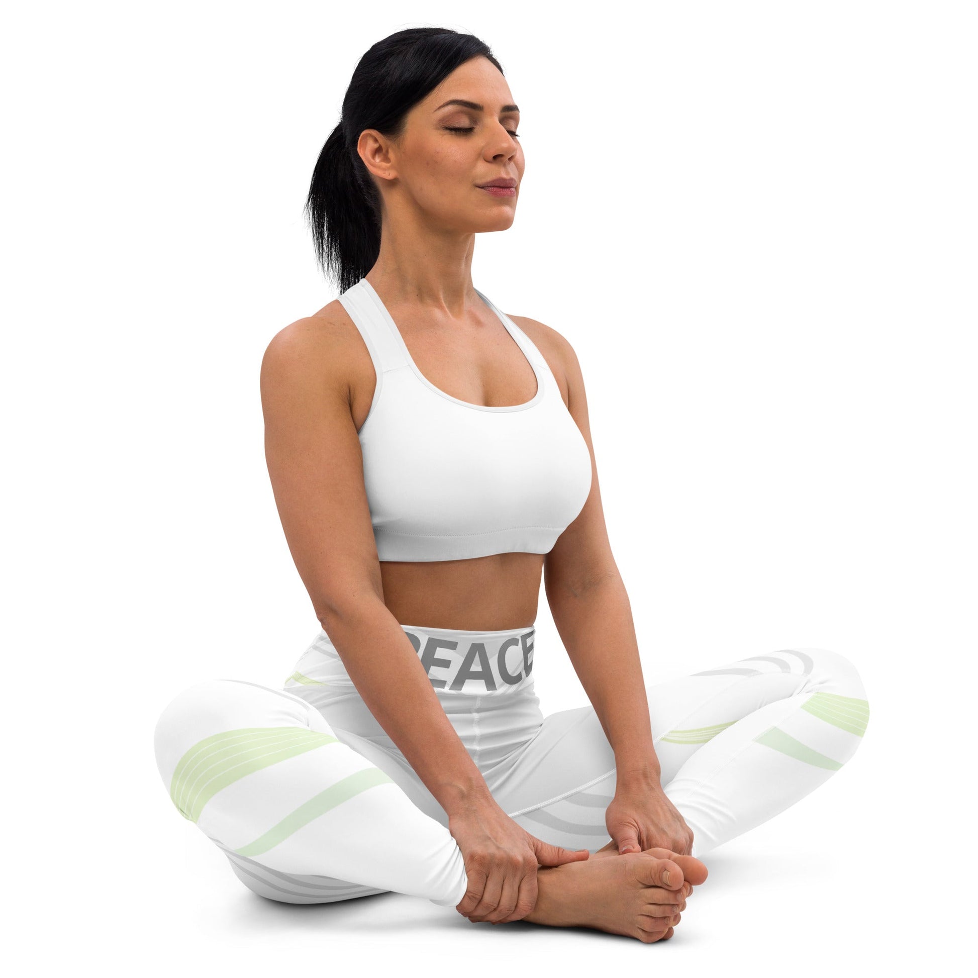 "INSPIFLEX" Yoga Leggings (PEACE) - Motivational Wonders LLC