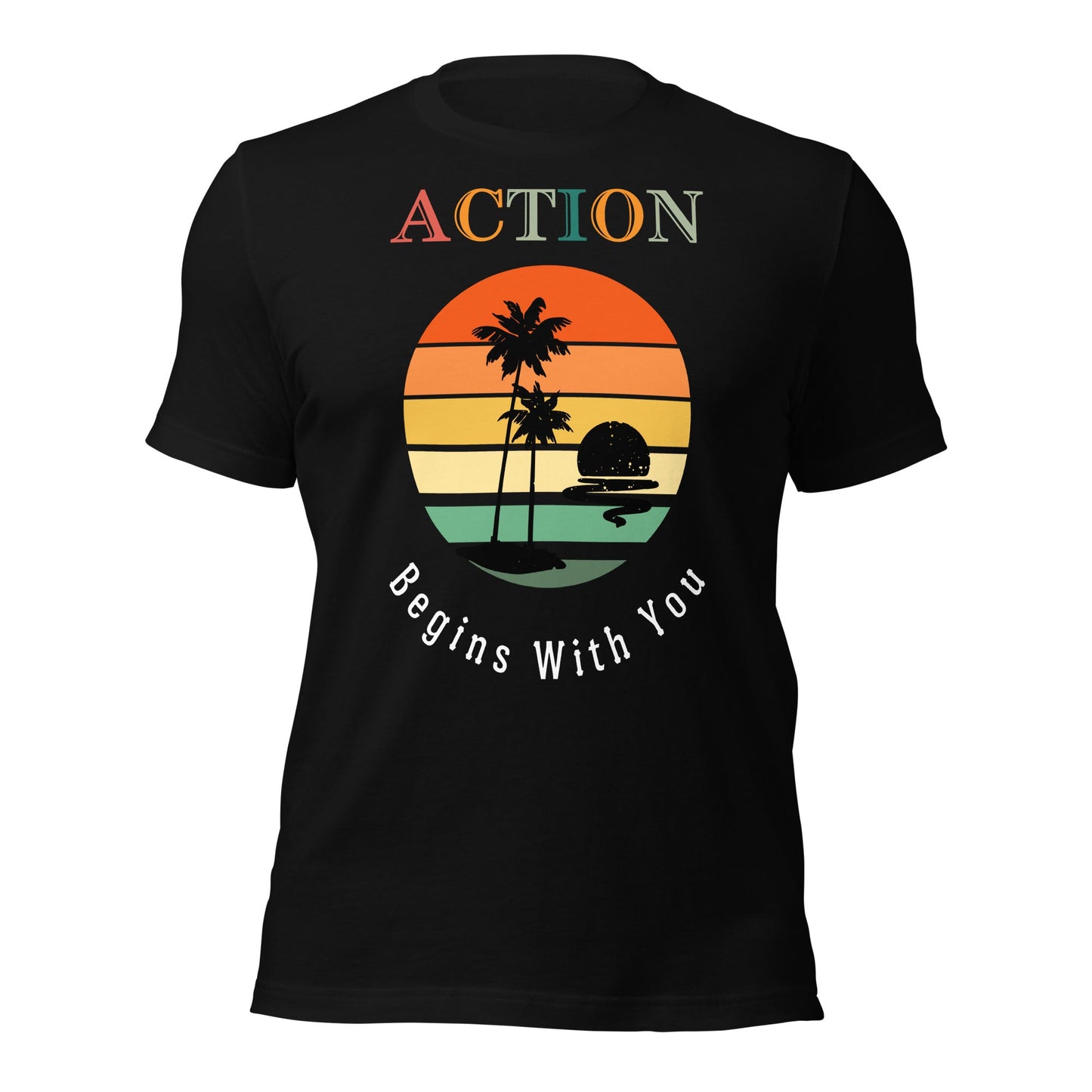 Action Begins With You Motivational T-Shirt - Motivational Wonders