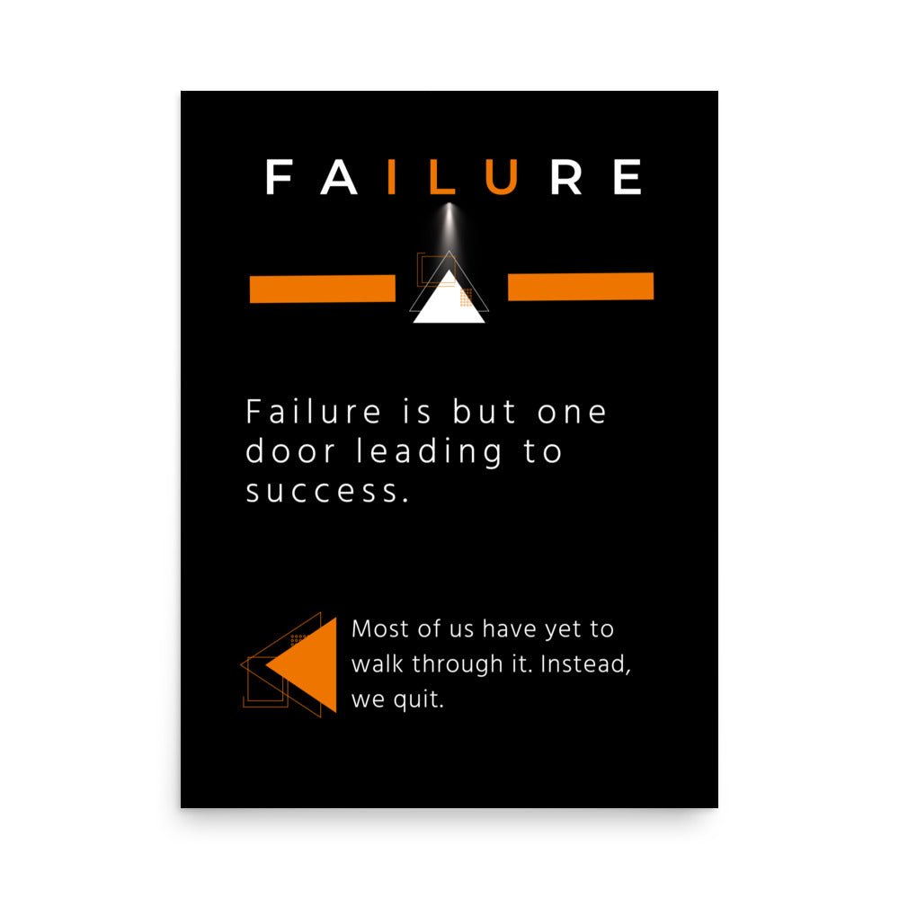 Failure Motivational Poster – Motivational Wonders LLC