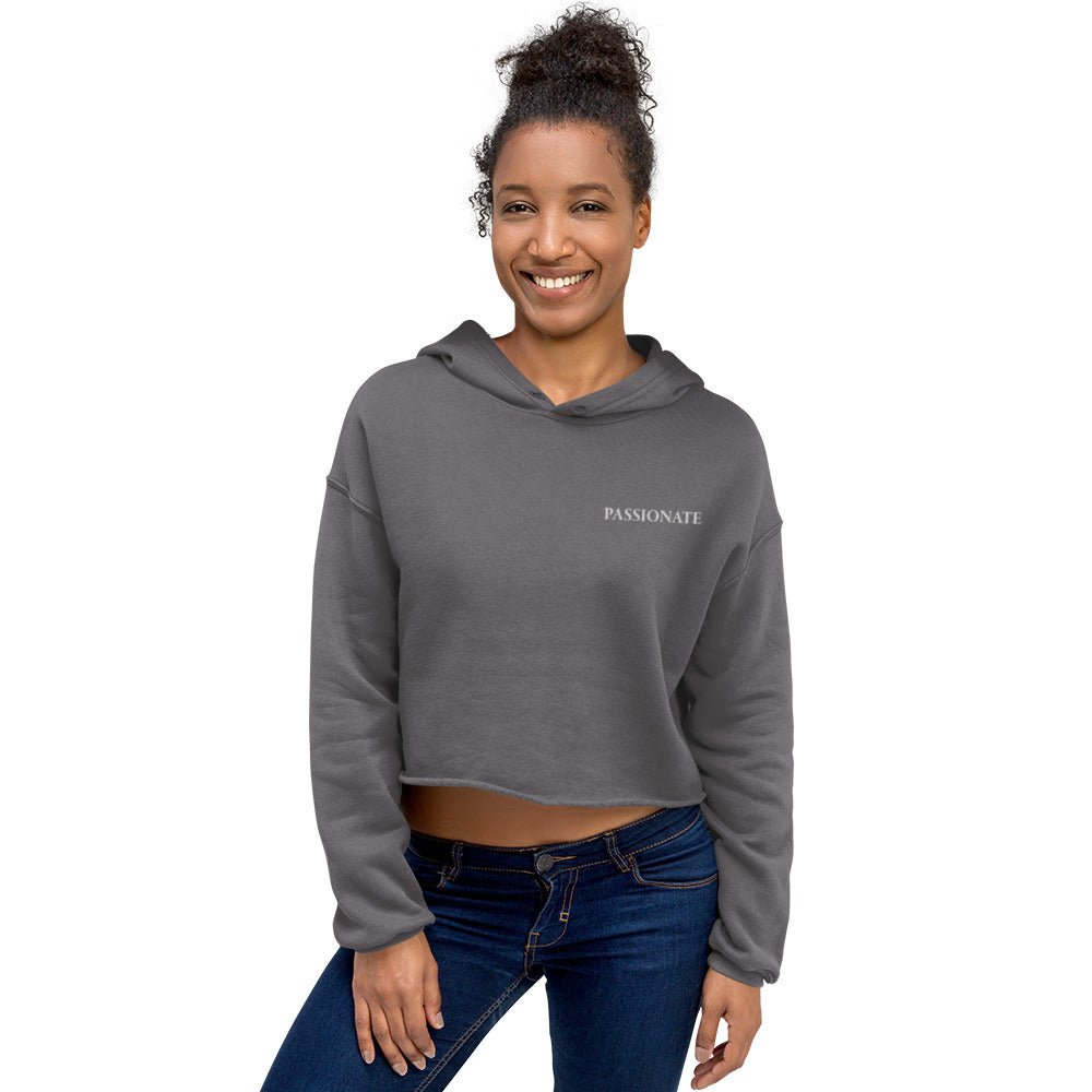 (Passionate) Cropped Hoodie for Women - Motivational Wonders