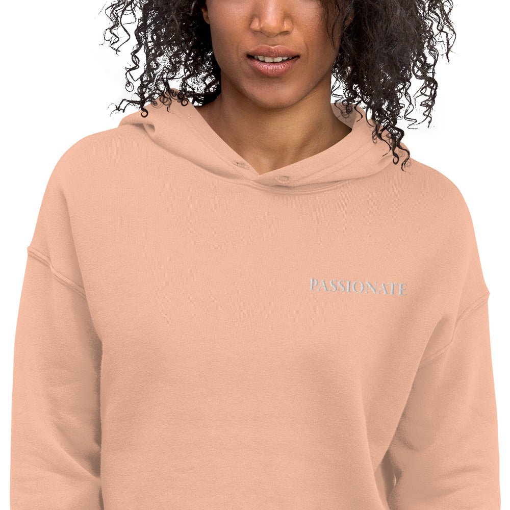 (Passionate) Cropped Hoodie for Women - Motivational Wonders