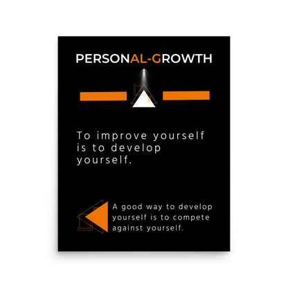 Personal Growth Motivational Poster - Motivational Wonders