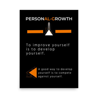 Personal Growth Motivational Poster - Motivational Wonders