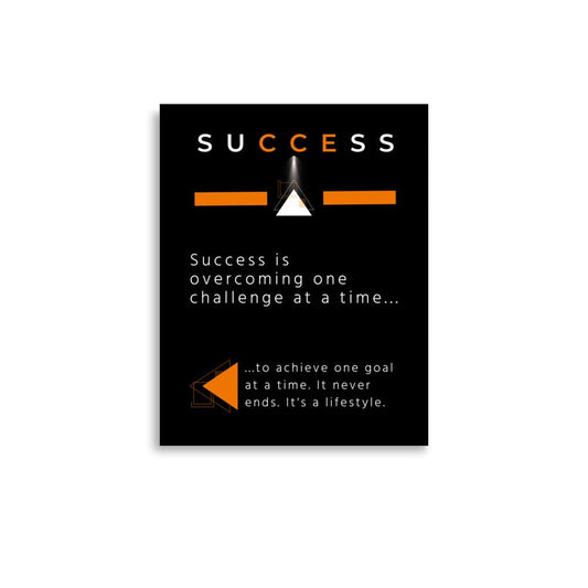 Success Motivational Poster - Motivational Wonders