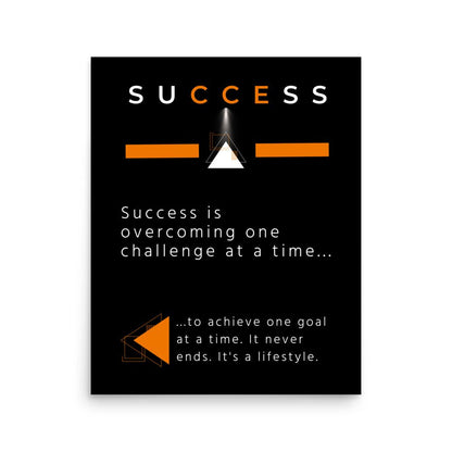 Success Motivational Poster - Motivational Wonders