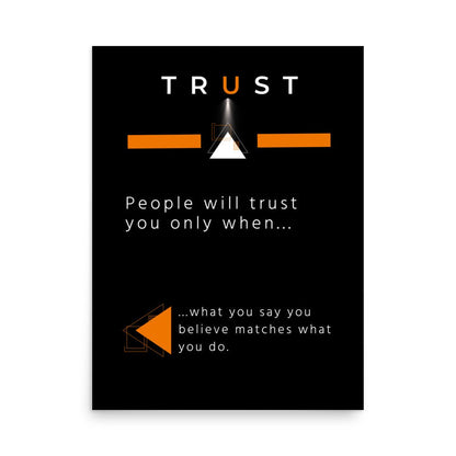 Trust Motivational Poster - Motivational Wonders