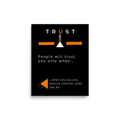 Trust Motivational Poster - Motivational Wonders